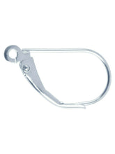 Load image into Gallery viewer, Sterling Silver 925 Continental Earring Hook Fasteners leaver back 2 x Pair