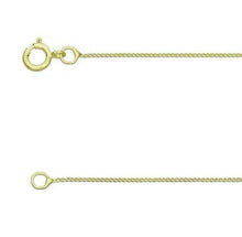Load image into Gallery viewer, 18ct Yellow Gold Diamond Cut Curb Chain 18&quot;/45cm Gold Necklace 750 carat 18ct
