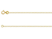 Load image into Gallery viewer, 18ct Yellow Gold Diamond Cut Curb Chain 18&quot;/45cm Gold Necklace 750 carat 18ct

