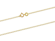 Load image into Gallery viewer, 18ct Yellow Gold Diamond Cut Curb Chain 18&quot;/45cm Gold Necklace 750 carat 18ct
