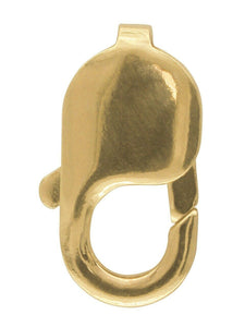18ct Yellow Gold Lobster Fastener Solid Gold 18ct Trigger Oval Trigger ALL SIZES