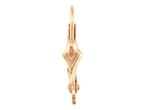 9ct Rose Gold Continental Earring Safety Wire Lever Back Earring hooks 1 x Pair
