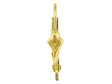 Load image into Gallery viewer, Continental Earring Fluer de Lys 9ct Gold Lever Back Earring Hooks 1 x Pair
