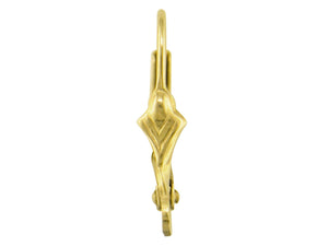 Continental Earring Fluer de Lys 9ct Gold Lever Back Earring Hooks 1 x Pair