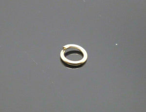 6mm jump ring 9ct yellow gold open, o ring jewellery making ring repair x 1