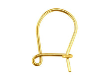 Load image into Gallery viewer, 9ct Gold Earring Fittings ALL TYPES Hook Wire Safety Plain Fancy Earring PAIRS
