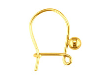 Load image into Gallery viewer, 9ct Gold Earring Fittings ALL TYPES Hook Wire Safety Plain Fancy Earring PAIRS

