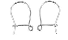 Load image into Gallery viewer, Silver Safety Ear Hook Wires Drop Earrings Jewellery Sterling Silver x 1 Pair
