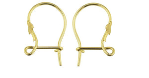 9ct Gold Earring Fittings ALL TYPES Hook Wire Safety Plain Fancy Earring PAIRS
