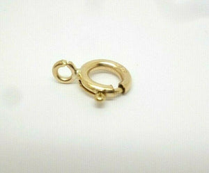 9ct Yellow Gold 8mm Bolt Ring - Open -  Heavy Duty open jewellery fastener x 1