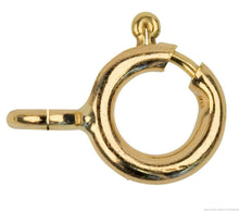 Load image into Gallery viewer, 9ct Yellow Gold 8mm Bolt Ring - Open -  Heavy Duty open jewellery fastener x 1
