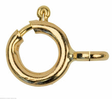 Load image into Gallery viewer, 9ct Yellow Gold 8mm Bolt Ring - Open -  Heavy Duty open jewellery fastener x 1
