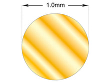 Load image into Gallery viewer, 9ct Gold 1mm Wire DF Round Fully Annealed Round Wire Yellow Gold in 10cm lengths
