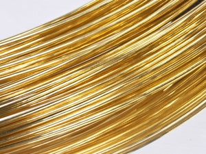9ct Gold 1mm Wire DF Round Fully Annealed Round Wire Yellow Gold in 10cm lengths
