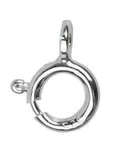 Silver Bolt Ring 8mm CLOSED Fastener Sterling Silver Jewellery Clasp Silver Bolt