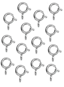 Silver Bolt Ring 8mm CLOSED Fastener Sterling Silver Jewellery Clasp Silver Bolt