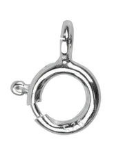 Load image into Gallery viewer, Silver Bolt Ring 5mm CLOSED Fastener Sterling Silver Jewellery Clasp Silver Bolt
