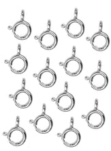 Load image into Gallery viewer, Silver Bolt Ring 5mm CLOSED Fastener Sterling Silver Jewellery Clasp Silver Bolt
