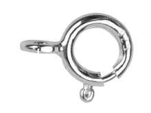 Load image into Gallery viewer, Silver Bolt Ring 5mm 6mm 7mm 8mm  Fastener Open Easy Fit Sterling Silver Clasp
