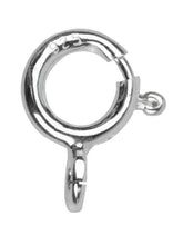Load image into Gallery viewer, Silver Bolt Ring 5mm 6mm 7mm 8mm  Fastener Open Easy Fit Sterling Silver Clasp

