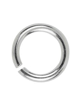Load image into Gallery viewer, Silver Jump Ring 6mm Sterling Silver Open Jump Ring Heavy Silver O Ring
