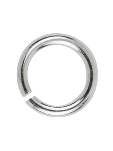 Silver Jump Ring 6mm Sterling Silver Open Jump Ring Heavy Silver O Ring