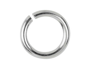 Silver Jump Ring 6mm Sterling Silver Open Jump Ring Heavy Silver O Ring
