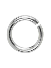 Load image into Gallery viewer, Silver Jump Ring 6mm Sterling Silver Open Jump Ring Heavy Silver O Ring
