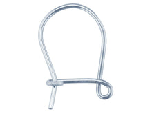 Load image into Gallery viewer, White Gold Safety Ear Hook Wires 9ct Gold for Earrings - White Gold 1 x Pair
