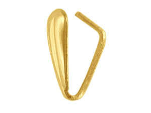 9ct Gold Fluted Pendant Bale Yellow Gold Grooved Pendant Bail / Pendant Bale
