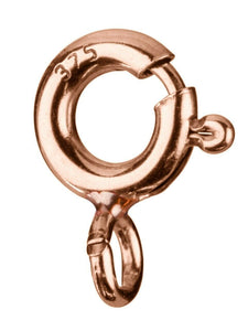Rose Gold 5mm Bolt Ring 9ct Red Gold Bolt Ring Jewellery Fastener Rose Gold