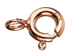 Rose Gold 5mm Bolt Ring 9ct Red Gold Bolt Ring Jewellery Fastener Rose Gold