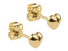 Load image into Gallery viewer, Valentines Day Gift Heart Earrings 9ct Gold Heart Earrings Gold Love Heart

