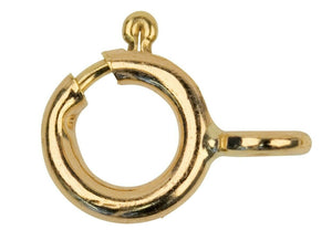 9ct Gold - 6mm Open Bolt Ring Fastener -
