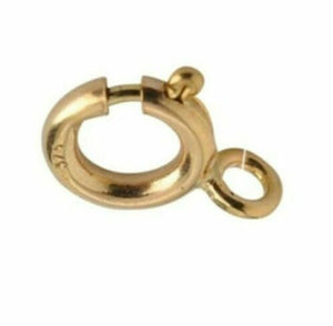 9ct Gold - 6mm Open Bolt Ring Fastener -