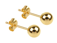 Load image into Gallery viewer, 9ct Yellow Gold Ball Stud Earrings 4mm - Pair
