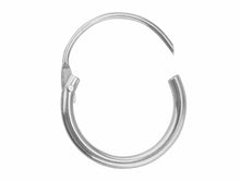 Load image into Gallery viewer, Sleeper Creole Earring SINGLE 925 Sterling Silver 15mm  Silver Huggie 15mm Hoop

