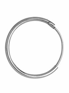 Sleeper Creole Earring SINGLE 925 Sterling Silver 11mm  Silver Huggie 11mm Hoop
