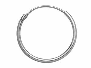 Sleeper Creole Earring SINGLE 925 Sterling Silver 11mm  Silver Huggie 11mm Hoop