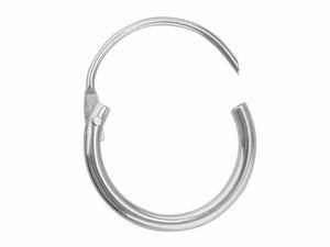Sleeper Creole Earring SINGLE 925 Sterling Silver 11mm  Silver Huggie 11mm Hoop