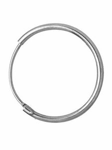 Sleeper Creole Earring SINGLE 925 Sterling Silver 11mm  Silver Huggie 11mm Hoop