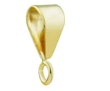 Load image into Gallery viewer, Gold Pendant Bail Fitting 9ct Yellow Gold Easy Use Pendant Bale Bail ALL TYPES
