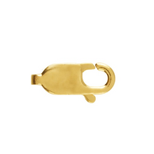 Load image into Gallery viewer, 9ct gold trigger clasp lobster clasp lobster claw fastener 7, 8, 9, 11, 13mm
