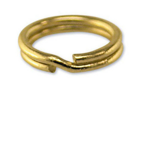 9ct Yellow Gold 5mm Split Ring Charm Links Keyring Easy To Attach Charms Solid