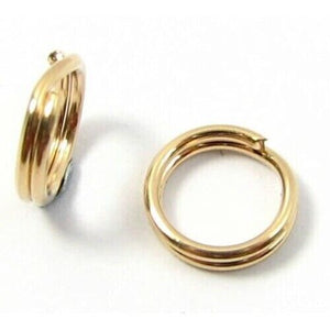 9ct Yellow Gold 5mm Split Ring Charm Links Keyring Easy To Attach Charms Solid