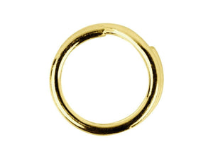 9ct Yellow Gold 5mm Split Ring Charm Links Keyring Easy To Attach Charms Solid