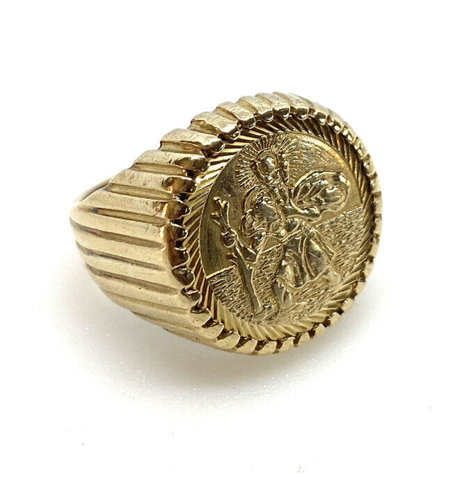 St. Christopher Ring (Gold) – The Lorenzo Shop