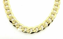 Load image into Gallery viewer, Heavy Gold Curb Bracelet 9ct Yellow Gold 8.5 Inch 8mm Wide Men’s Curb XL
