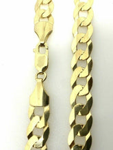 Load image into Gallery viewer, Heavy Gold Curb Bracelet 9ct Yellow Gold 8.5 Inch 8mm Wide Men’s Curb XL
