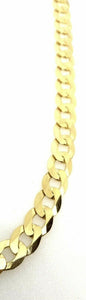 Heavy Gold Curb Bracelet 9ct Yellow Gold 8.5 Inch 8mm Wide Men’s Curb XL
